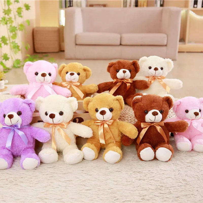 New  Bear Plush Toy Lovely Bear Stuffed Soft Animal Dolls Kids Toy Wedding Birthday Gift For Girlfriend Lover