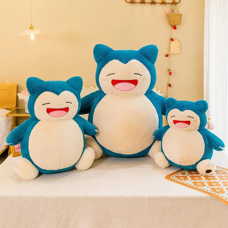 35cm Pokemon Snorlax Plush Toy Cute Sleeping Stuffed Animal Soft Kawaii Anime Doll Big Belly Hugging Pillow Christmas Gift Kids