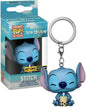 FUNKO POP Disney ELVIS STITCH IN BATHTUB Summer STITCH 626 Keychain Toy TIKI STITCH LILO Vinyl Figure Pocket Pop Keyring Toys