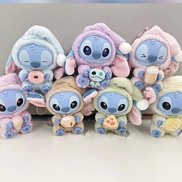 Disney Stitch 'Eat before Sleep' Mystery Box Kawaii Vinyl Figure Keychain Cute Plush Doll Christmas Surprise Gift