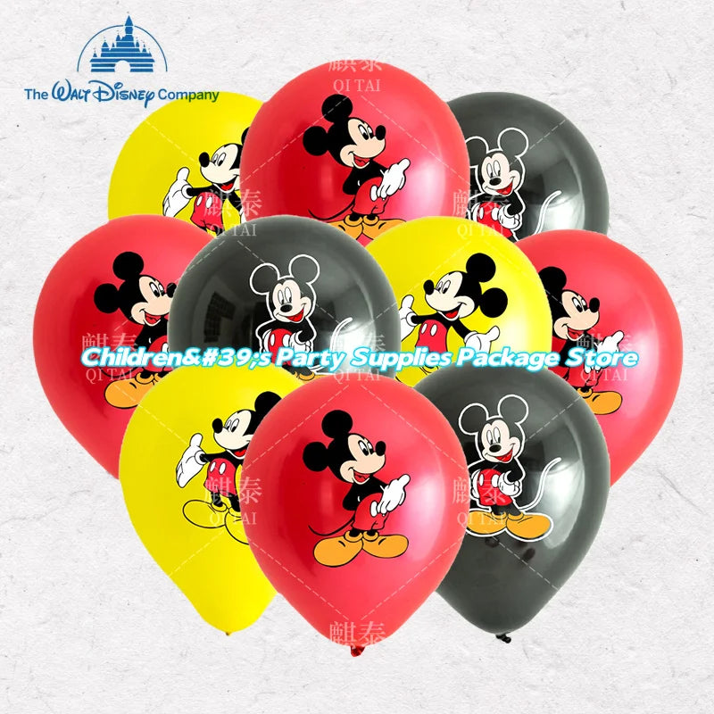 3/6/18pcs Disney Mickey Mouse Clubhouse 12 Inch Balloon Set,latex Balloons,for Children's Festival Parties,party Decorations