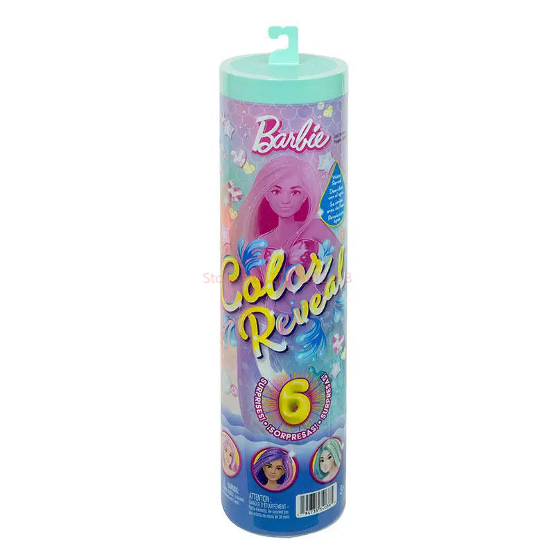 Genuine In Stock Barbie Surprise Color Change Doll Mermaid Series Desktop Decoration Girl Toys Birthday Gift Random Style