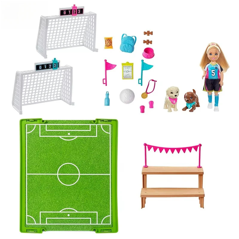 Original Soccer Club Barbie Dolls Accessories with Clothes Toys for Children Girls Sport Gift Boneca Lovely Baby Toys Cartoon