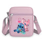 2026 Disney Latest Hot Selling Stitch Printed Boys and Girls Colorful Small Square Bag Casual Fashion Cute Women's Shoulder Bag