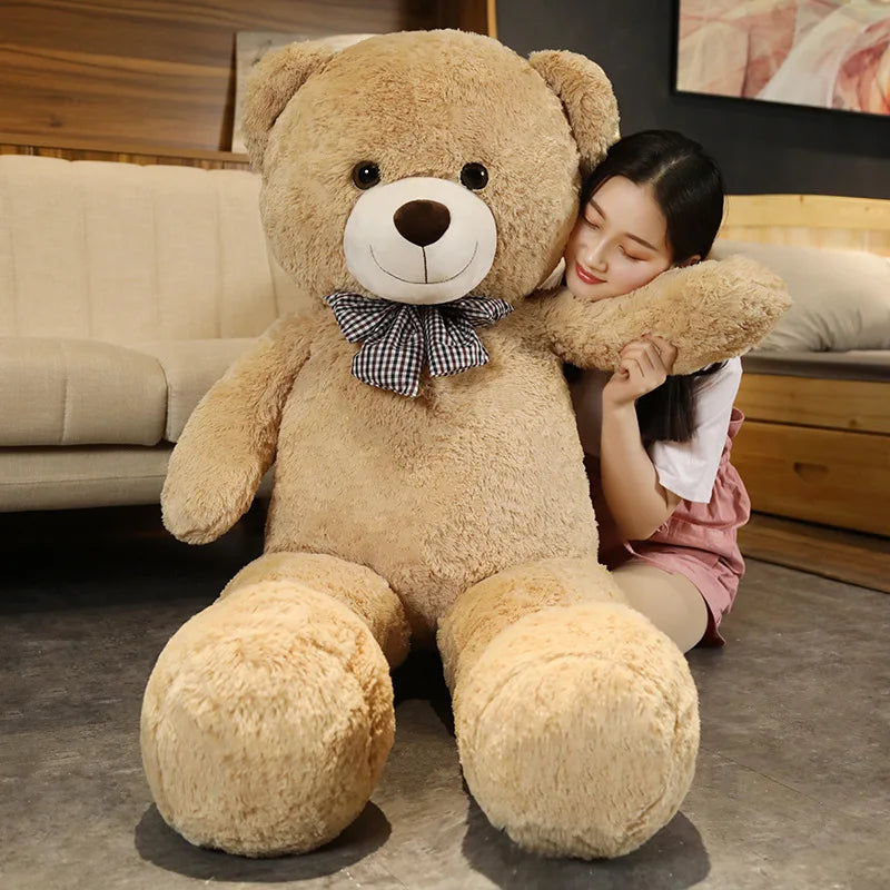 Bear Plush Toys High Quality Large Size Plushie Dolls Soft Stuffed Animal Room Decor Pillow Children Birthday Gift