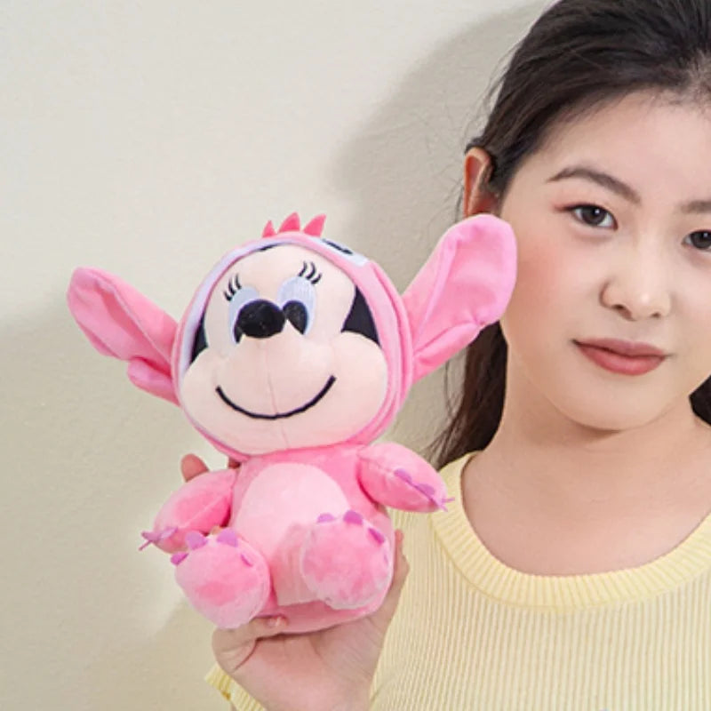 25cm Mickey Plush Mickey Mouse Minnie Daisy Plush Toy Stuffed Doll Kawaii Home Decor Girls Toys Birthday Christmas Gifts For Kid