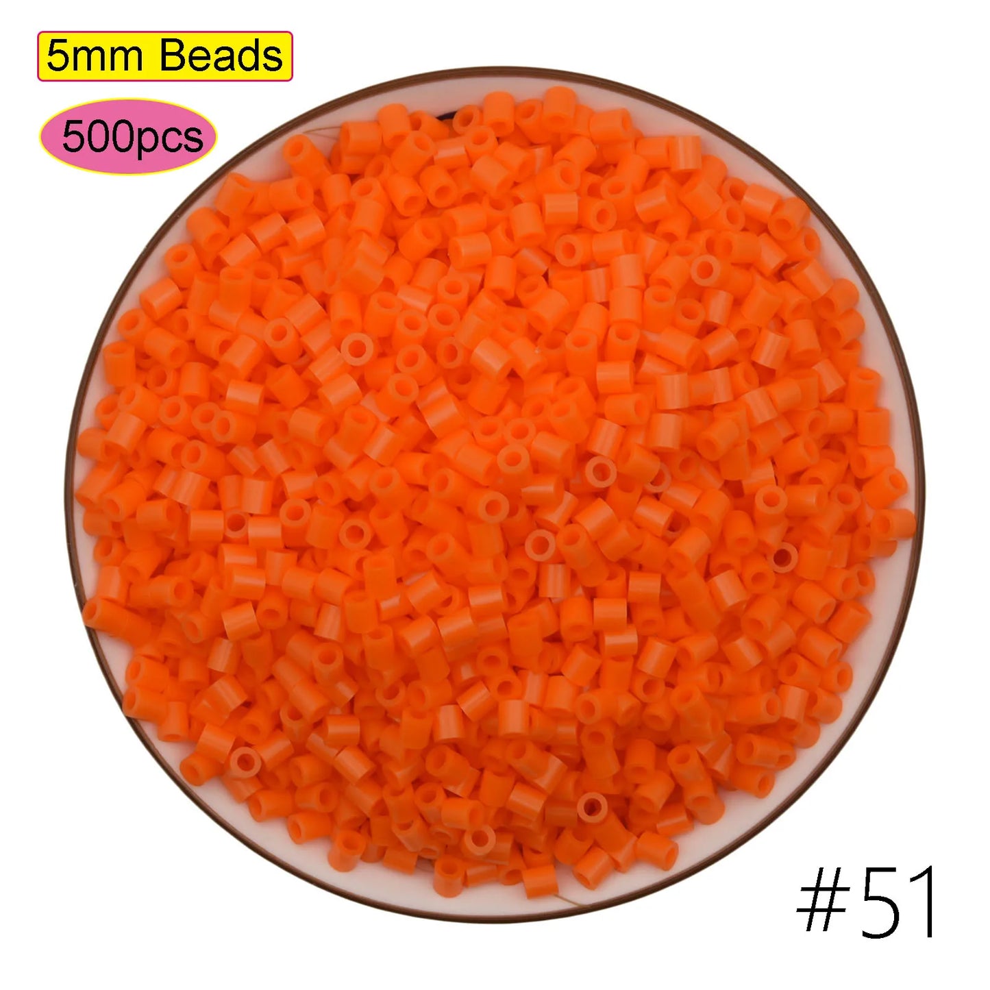 500Pcs 5mm HAMA Perler Beads for GREAT Kids  Fun DIY Intelligence Educational Toys Craft Puzzles 3d Iron Beads Puzzle
