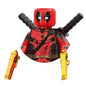 Blind Box Mini Building Blocks TV6205 Figures Big Goblin Spiderman Iron Man Venom Captain Hawk Deadpool Armor Christmas Gift Toy