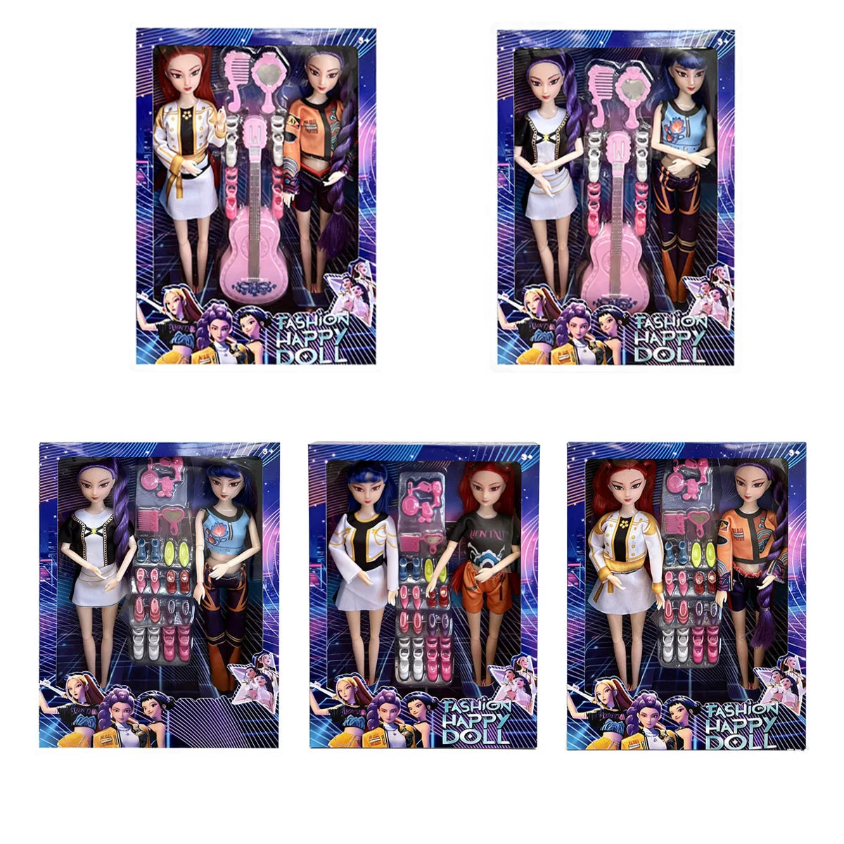 Hot Sales 2026 Anime KPop Demon Hunters Vinyl Doll, Rumi Mira Zoi Mask Figurine Small Statue Christmas Gift For Fans