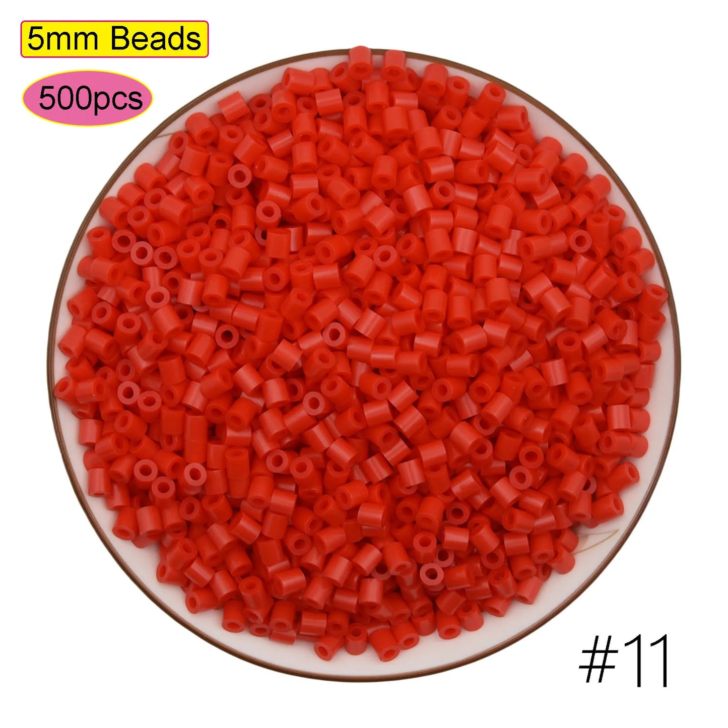 500Pcs 5mm HAMA Perler Beads for GREAT Kids  Fun DIY Intelligence Educational Toys Craft Puzzles 3d Iron Beads Puzzle
