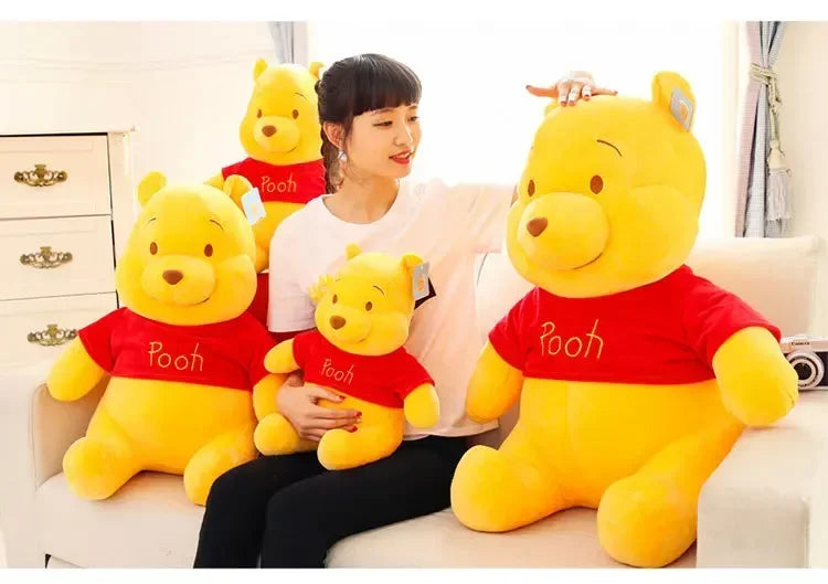 25-45cm Disney Winnie The Pooh Plush Toys Soft Stuffed Kawaii Anime Elf Doll Cartoon Pooh Bear Plush Doll Birthday Gift for Boys