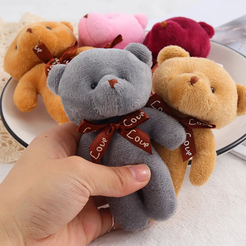 Plush Bear Keychain Soft Stuffed
