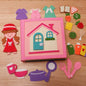 Montessori Sensory Busy Board Quiet Felt Book For Early Activity Learning Book Little Doll House Handmade Felt Books For Travel