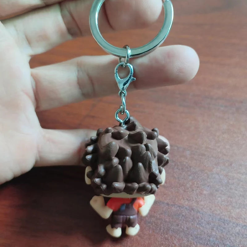 Disney Pixar Pocket Keychain The Incredibles ELASTIGIRL WRECK-IT RALPH MOANA MAUI Figure Model Toys for Children Christmas Gifts