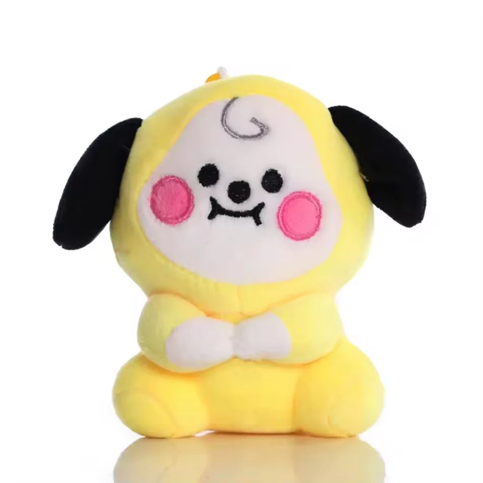 Hot BTed 21Plush Toys Kawaii Mini Keychain Anime Pendant Ornament for Kids 12-22cm Bt Peripherals Soft Stuffed Animals Doll Gift