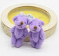 20pcs Kawaii Small Bears Plush Toys 4cm Mini Teddy Bear Stuffed Plush Dolls For Girl Keychain Joint Movable Bear Children Gift