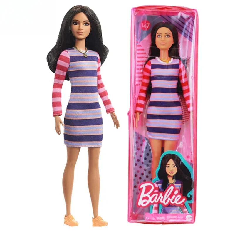 Genuine Barbie Dolls Fashionista Variety Style Fashion Girls Accessories Doll for Girl Kids Toys for Children House Brinquedos
