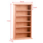 1Pcs Dollhouse Miniature Bookcase Storage Rack Mini Wood Cherry Display Shelf Cabinet Cupboard Doll House Furniture Model Toys