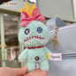 Original Disney Stitch Lotso Sullivan Woody Plush Dolls keychain Angel Stitch Mr.Q Alien Stuffed Toy Pendant Kids Birthday Gift