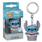 FUNKO POP Disney ELVIS STITCH IN BATHTUB Summer STITCH 626 Keychain Toy TIKI STITCH LILO Vinyl Figure Pocket Pop Keyring Toys
