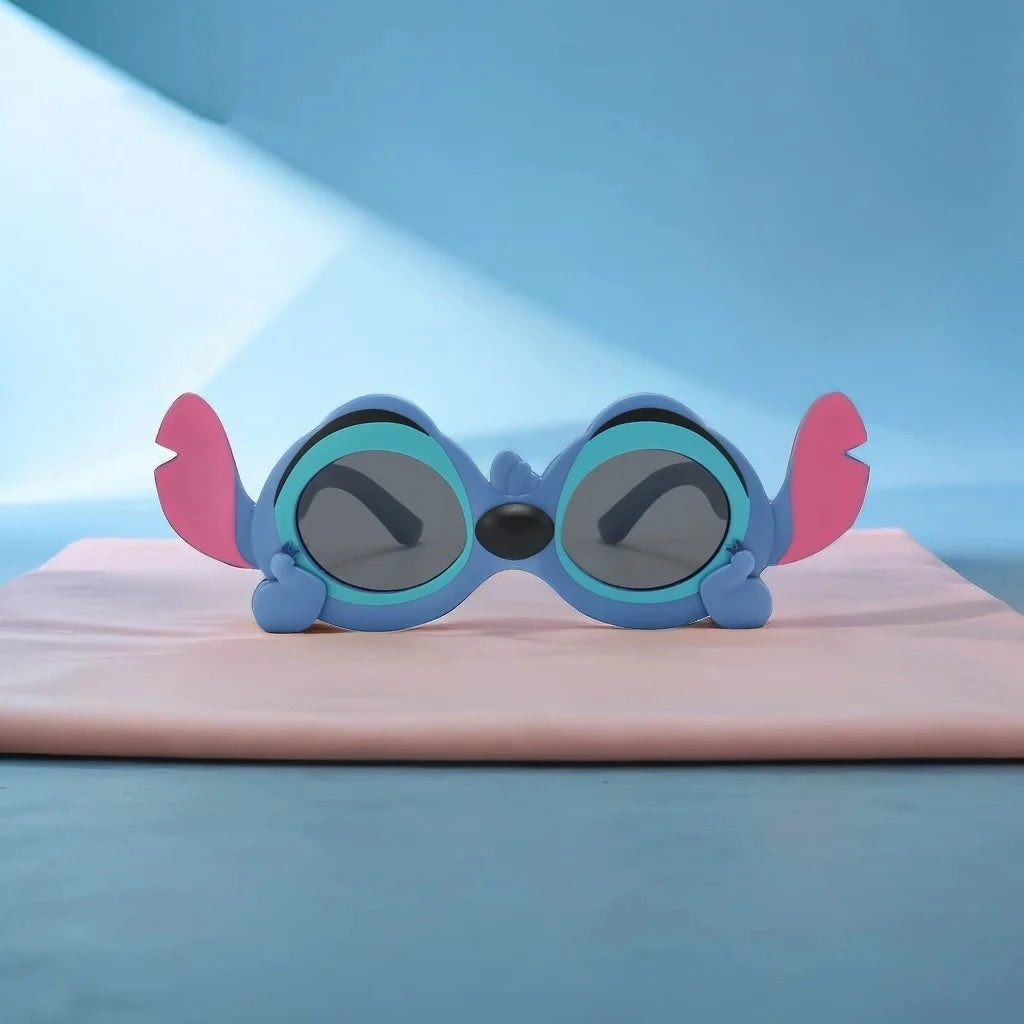 Disney Anime Lilo & Stitch Sunglasses Cute Cartoon Stitch Y2K Polarized Soft Sunglasses UV400 Anti-UVA UVB Outdoor Goggles Toy