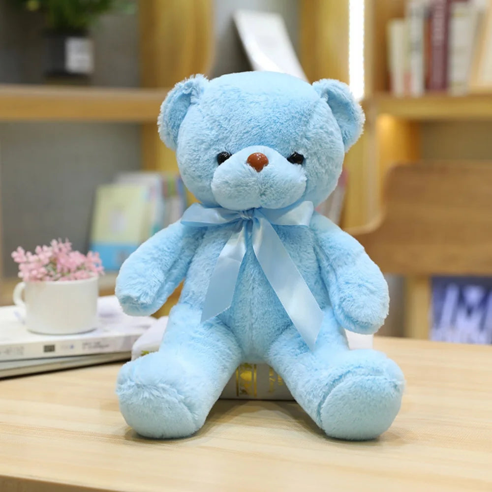30cm 16 Styles Bear Plush Toy Soft Stuffed Animal Doll Small Pink Gray White Teddy Bear Doll Lovely Birthday Gifts For Girl Boy