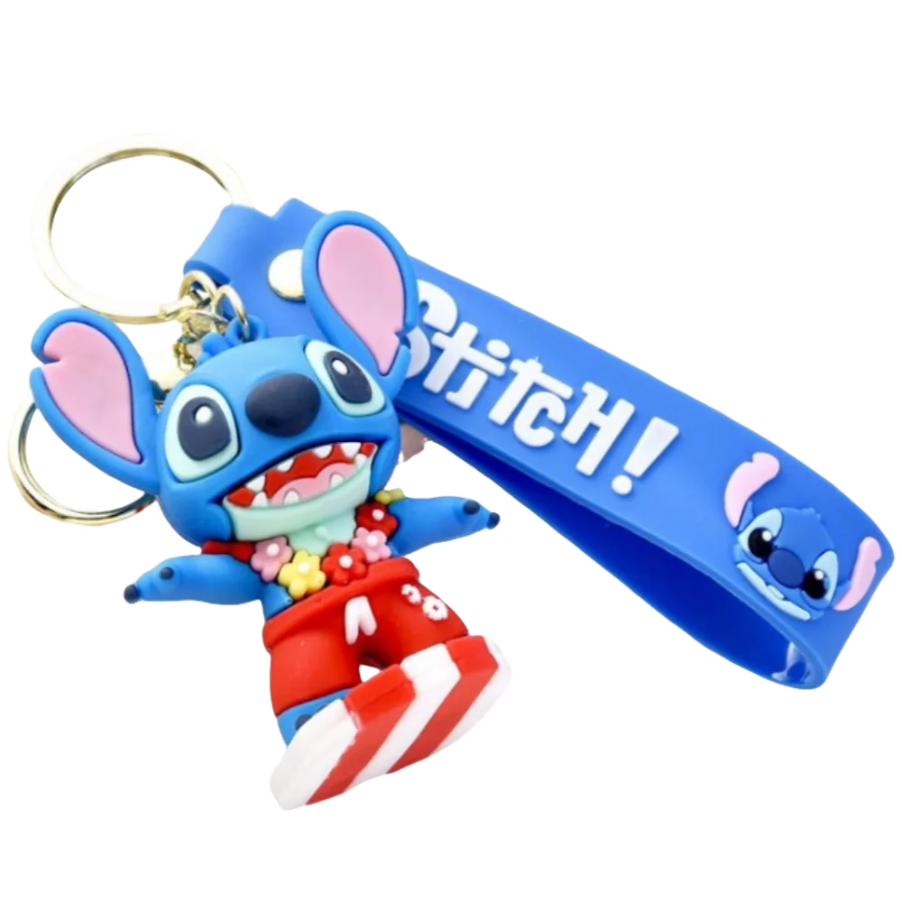 Stitch Disney Keychain Mouse Anime Lilo Stitch Pendant Keychain Cartoon Keyring Key Keyring Chain Car Pendant Kids Toys Gifts