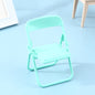 1Pc Mini Chair 1:12 Dollhouse Miniature Chair Plastic Armchair Folding Chair Simulation Furniture Doll House Decor Accessories