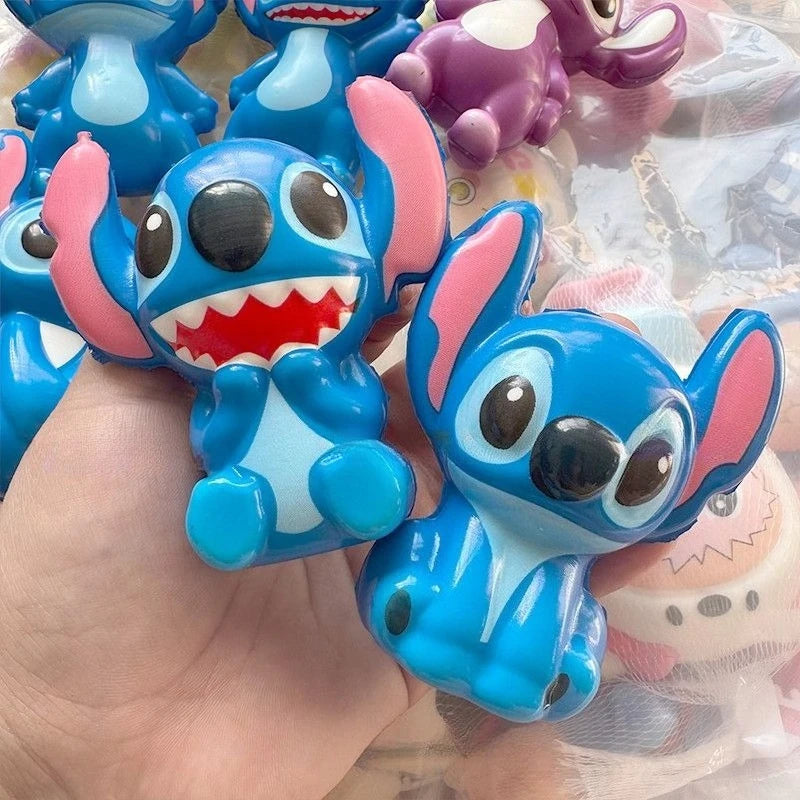 9cm Disney Stitch Figure Toy Decompression Toy Squishy Mochi Stress Relief Toys for Kids Adult Anxiety Relaxation Squeeze Gift