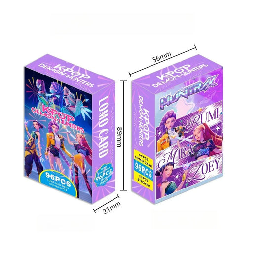 Hot Toys sign jointly96PCS/Box Anime Kpop Devil Hunter Collectible Card Set LOMO Cards Gaming Card Collect for Fans Holographic