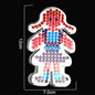 5mm Hama Beads Template with Color Paper Plastic Stencil Jigsaw Perler Puzzles Pixel Beads Diy Transparent Shape Puzzle Pegboard
