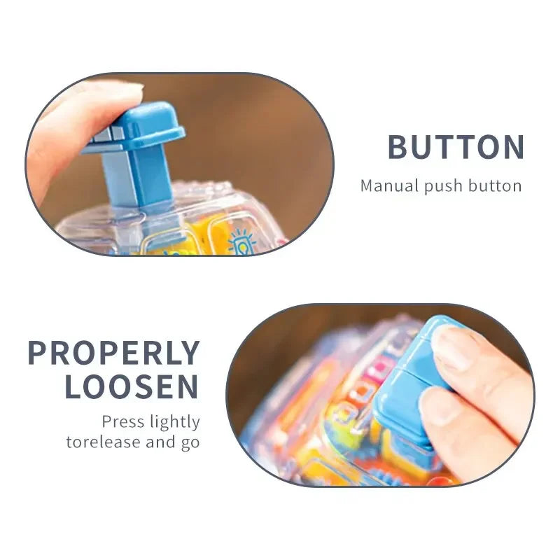 Children's Cartoon Press Gear Car Toy Lnertia Pull-back Transparent Car Baby Puzzle Sliding Toy Child Boy Girl 1-3 Year Old Gift