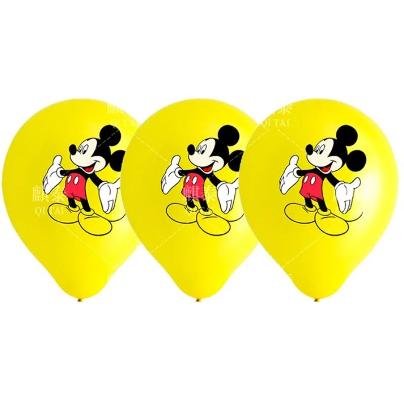 3/6/18pcs Disney Mickey Mouse Clubhouse 12 Inch Balloon Set,latex Balloons,for Children's Festival Parties,party Decorations