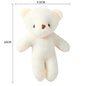 10/50pcs/lot 11CM Mini Multi-function Teddy Stuffed Plush Toy Lovely White Bear Doll Toy Backpack Keychain Birthday Party Gifts