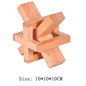 Wooden Luban Lock Unlock Interlock Game Brain Teaser Puzzle Inteligencia Rompecabezas 3D De Madera Montessori Educational Toys
