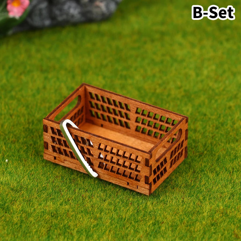 1Pcs Dollhouse Miniature furniture Display Shelf Bread Rack Cake Shelf Storage with Tongs DIY Bakery Shop Decor Doll House Toys