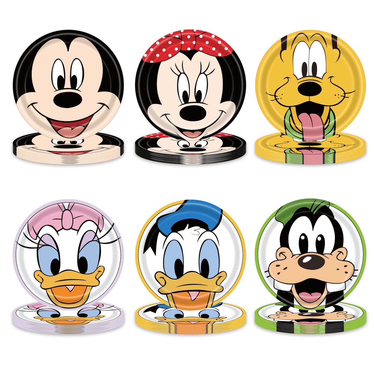 Mickey Mouse Theme Disposable Party Plate Mickey Minnie Daisy Donald Duck Children's Birthday Party Supplies Baby Shower