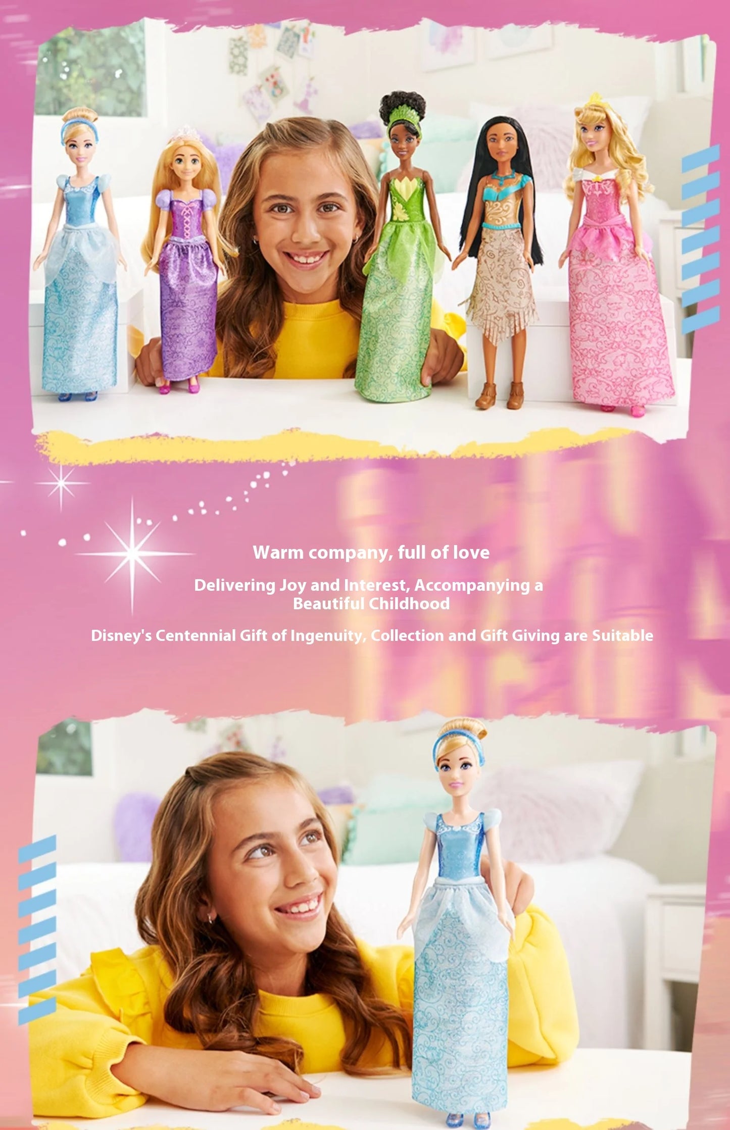 Authentic Barbie Shiny Princess Series Jointed Mini Doll Collectible Toy Perfect Birthday Gift for Girls Playtime Fun
