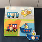 Baby Wooden Montessori Puzzle Child Game Wooden Puzzle 3D Cartoon Animal Puzzle Babies Toys Puzzles For Kids 1 2 3 Year Old