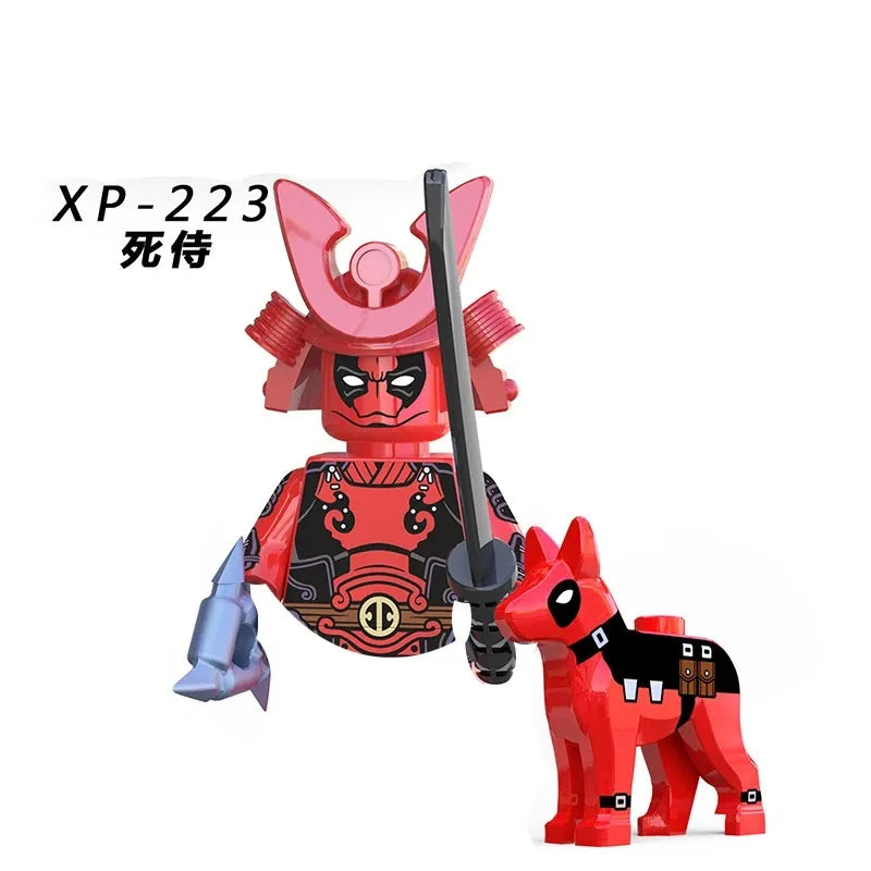 Blind Box Mini Building Blocks TV6205 Figures Big Goblin Spiderman Iron Man Venom Captain Hawk Deadpool Armor Christmas Gift Toy