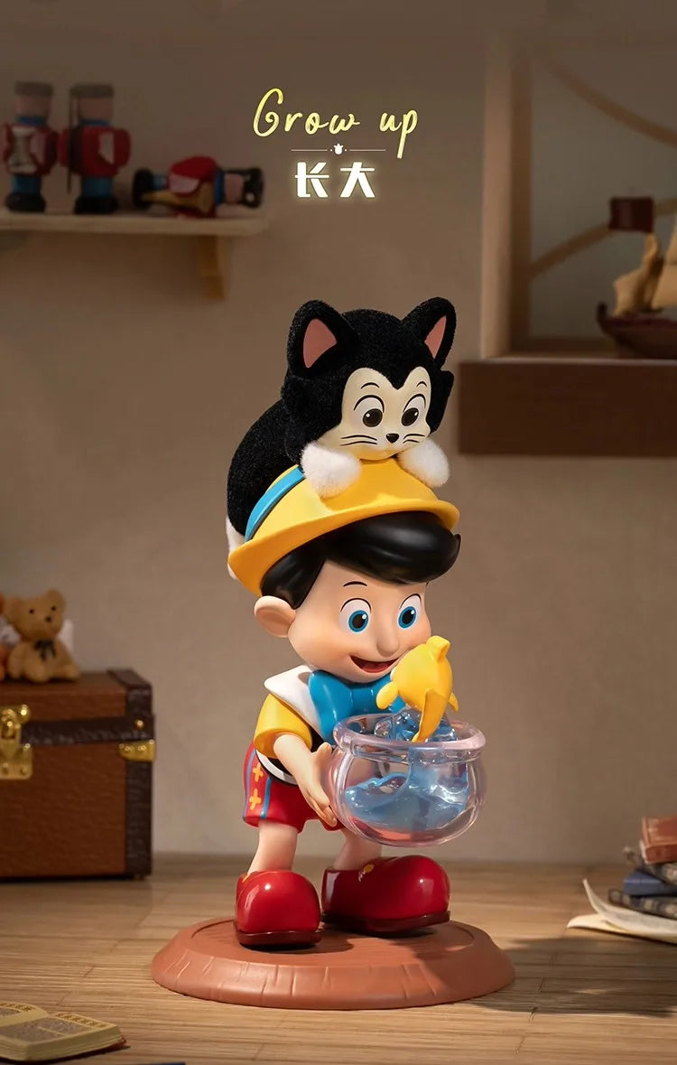 TOP TOY Disney Pinocchio Growth Diary Series Blind Box Animation Desktop Ornaments Cute Children's Toys Figures Birthday Gifts