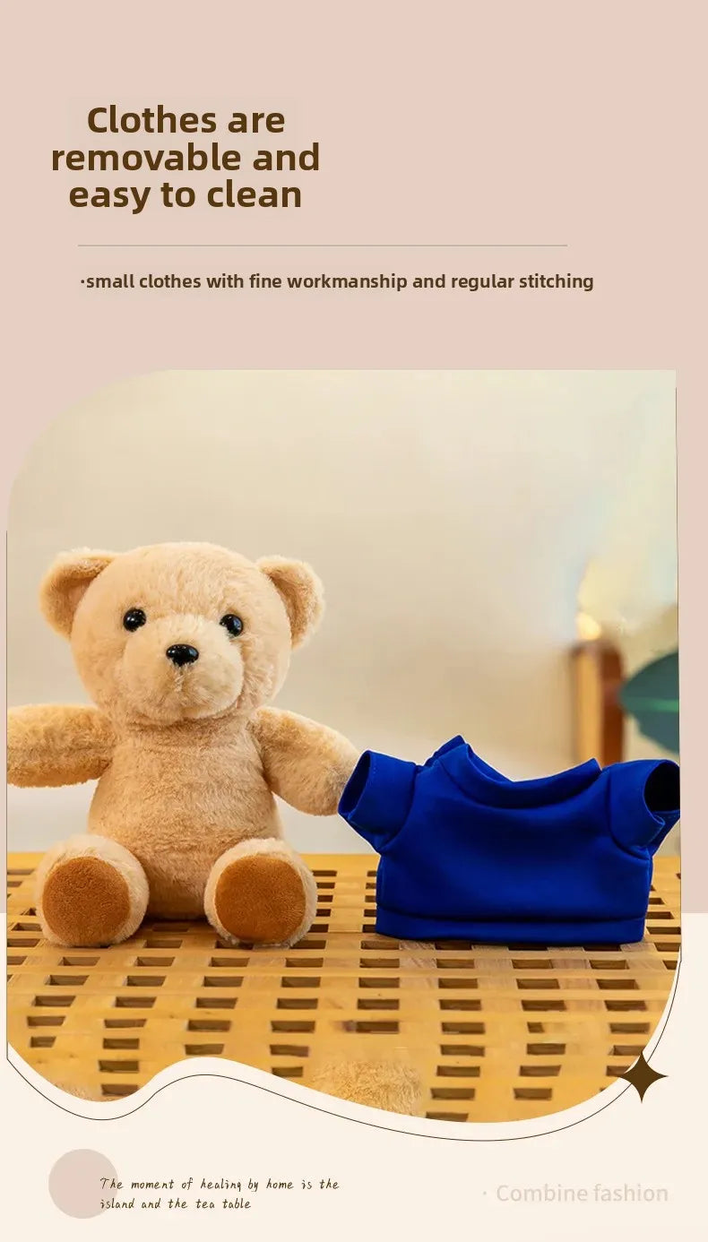 Teddy Bear Plush Doll Activity Gift Customizable Logo Small Bear Toy Stuffed Animal Soft PP Cotton Filling Made in China