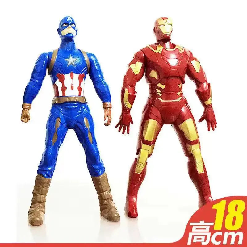 Brand new 18cm doll model Spider-Man figure, press-and-rotate Superman, Steve Rogers collectible, children's toy gift