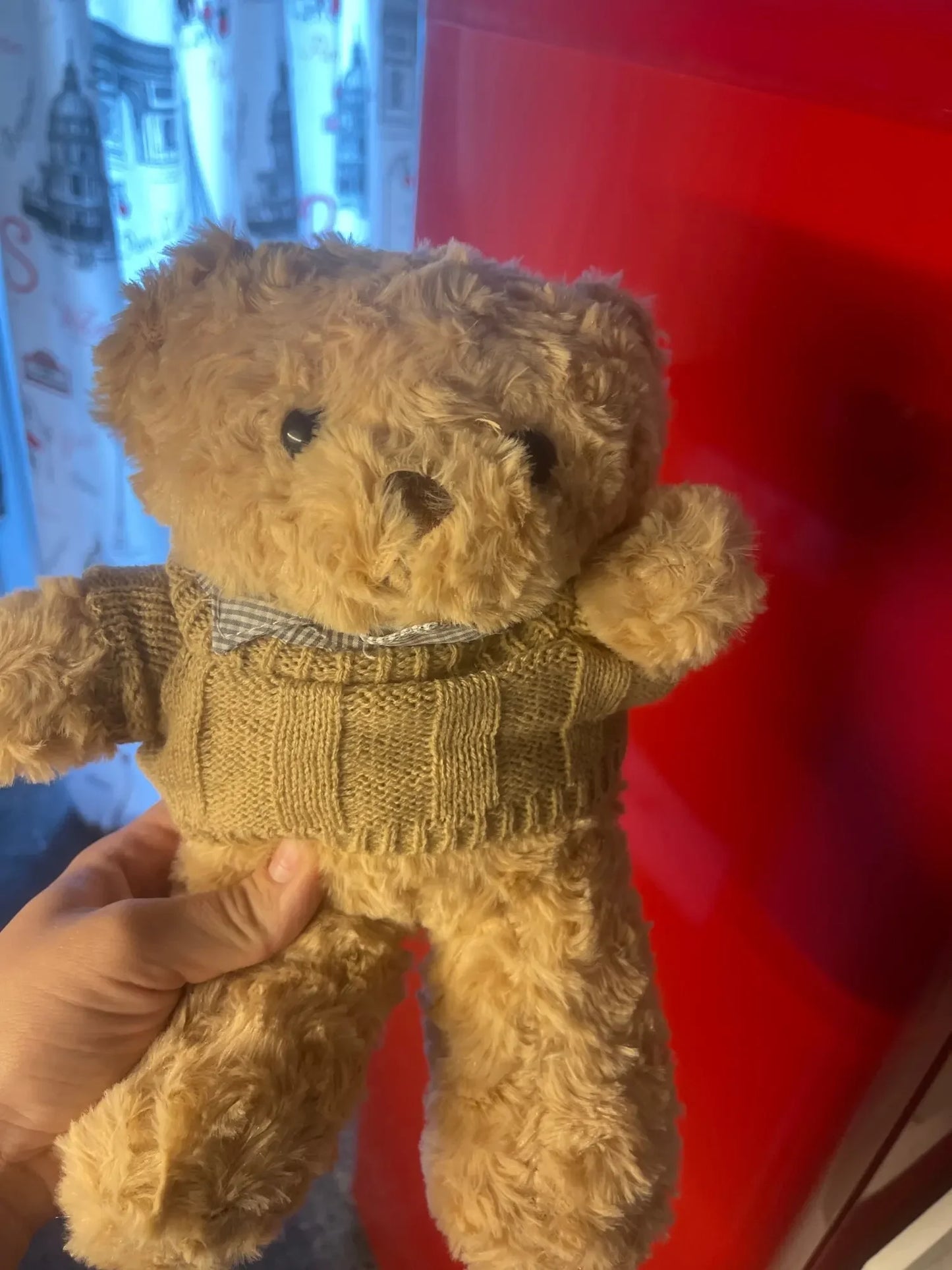 Brown Bear Toy Princess Plush Doll A Bear In A Sweater A Girl'S Birthday Present Boy'S Couch Pillow Bear Doll 30cm And 40cm