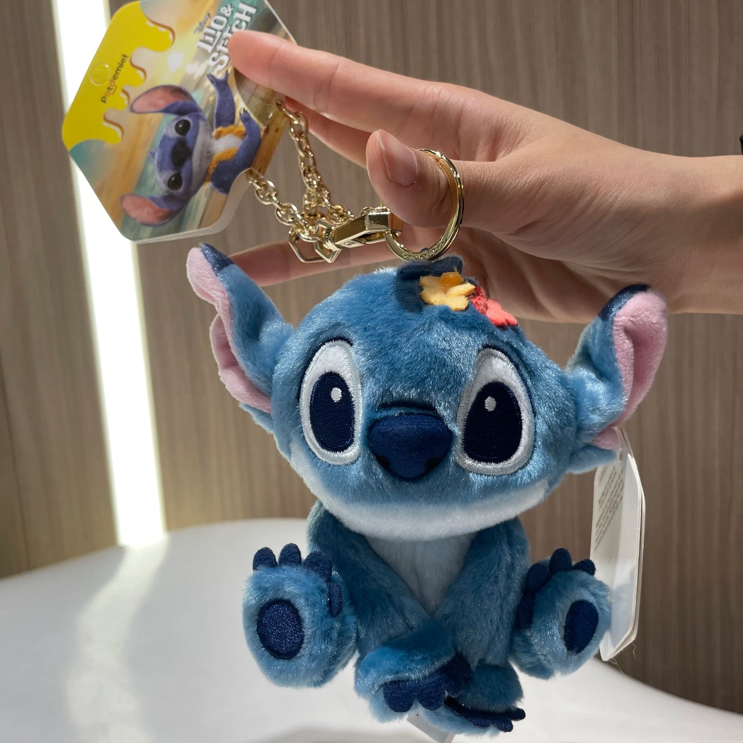 Original Disney Stitch Lotso Sullivan Woody Plush Dolls keychain Angel Stitch Mr.Q Alien Stuffed Toy Pendant Kids Birthday Gift