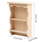 1Pcs Dollhouse Miniature Bookcase Storage Rack Mini Wood Cherry Display Shelf Cabinet Cupboard Doll House Furniture Model Toys