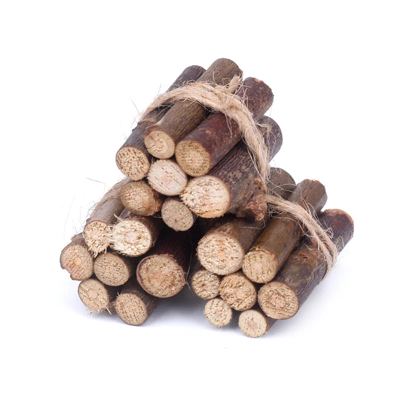 1Pc or 3 Bundles/Set Dollhouse Miniature Bonfire Firewood Model Living Scene Decor Kids Pretend Play Toy Doll House Accessories