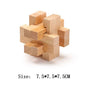 Wooden Luban Lock Unlock Interlock Game Brain Teaser Puzzle Inteligencia Rompecabezas 3D De Madera Montessori Educational Toys