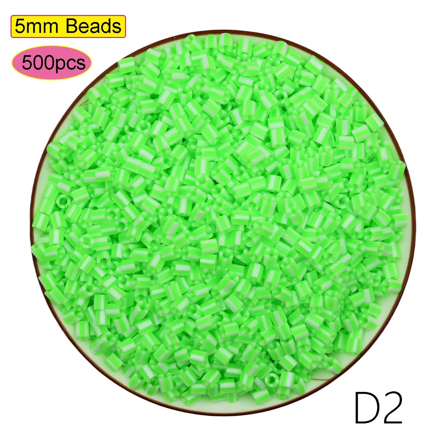 500pcs 5.0mm Perler Beads Pixel Puzzle Fuse&Hama Beads Diy 3D Puzzles Handmade Gift Fuse Beads Kit Iron Toy Educational Toys