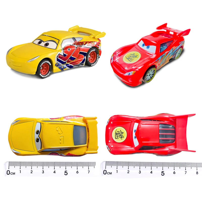 Disney Pixar Car Lightning McQueen mini Dr. Damage Arvy Mater Sarge Sherlff Luigi Alloy Diecast Car Toy Children's Birthday Gift